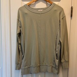 Sage Green Women's Long Sleeve Sweatshirt